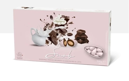 Immagine di Confetti Snob Cioccolato al Latte Rosa Chiaro CF. 500 GR