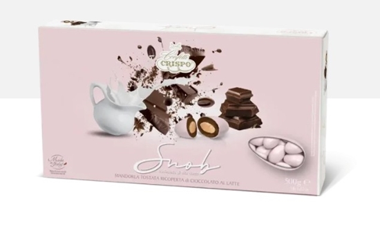 Immagine di Confetti Snob Cioccolato al Latte Rosa Chiaro CF. 500 GR