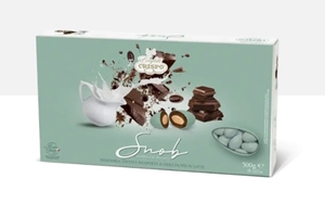Immagine di Confetti Snob Cioccolato al Latte Verde Salvia CF. 500 GR