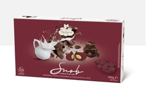 Immagine di Confetti Snob Cioccolato al Latte Bordeaux CF. 500 GR