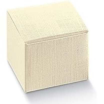 Picture of PIEGHEVOLE SCATOLA MM 70X70X70 SETA AVORIO CF 10 PZ.