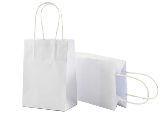 Immagine di SHOPPERS NEUTRO CORDINO BIANCO 14X9X21 FSC CF.25 PZ.
