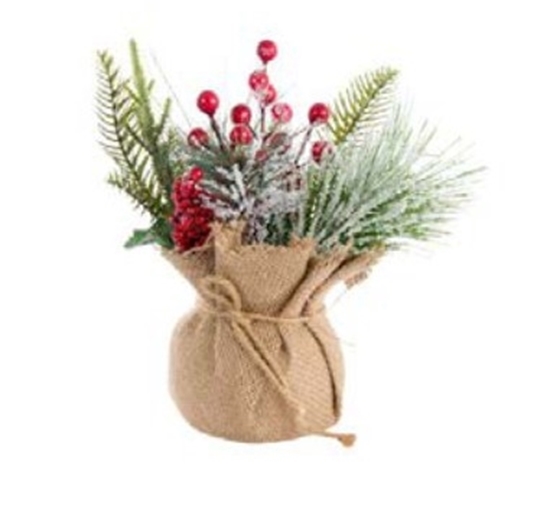 Picture of SACCHETTO JUTA CON COMPOSIZIONE CM.24