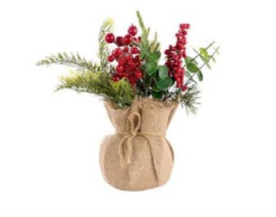 Picture of SACCHETTO JUTA CON COMPOSIZIONE CM.24