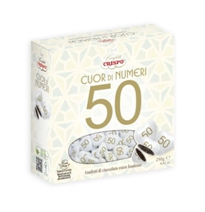 Immagine di CONFETTI CRISPO CUOR DI NUMERI 50 CF 250 GR