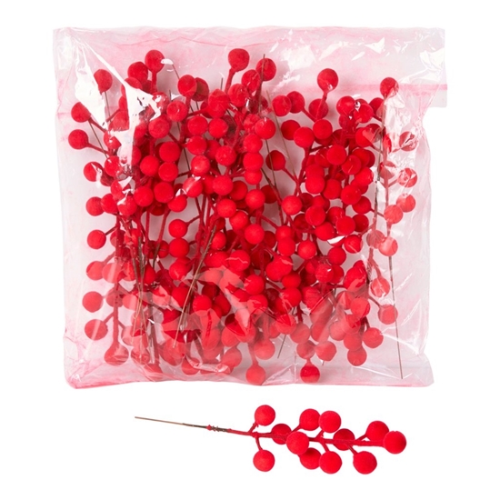 Immagine di BAG 24 BACCHE FLOCCATE CM.22