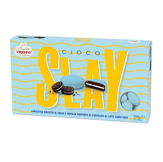 Immagine di Confetti Cioco Slay Celeste cf 500 gr.