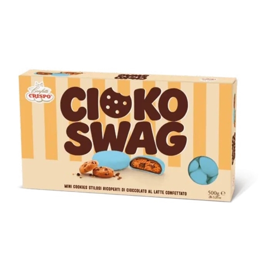 Immagine di Confetti Cioko Swag Celeste cf 500 gr.