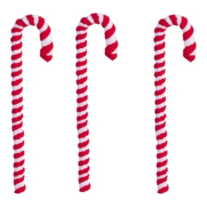 Picture of BAG 3 CANDY CANES CM.15 RED/WHITE