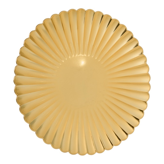 Picture of PIATTO PLASTICA GOLD ø CM.33