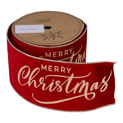 Picture of NASTRO RED CHRISTMAS CM.6,3x YARDS 10