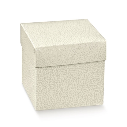 Picture of SCATOLA F/C-EC-ON 250X250X300 PELLE BIANCA
