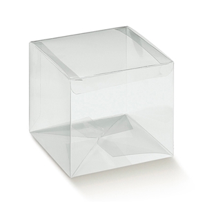 Immagine di SCATOLA AUTOMATICA 100X100X120 MM PET TRASPARENTE CF. 10 PZ.