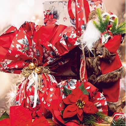 Picture of BOBINE PERL.FP2L.+ST1L. 40MY XMAS  FLOWER 1,00X25 MT