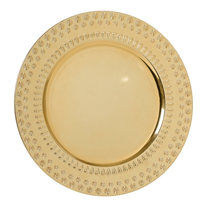 Picture of PIATTO PLASTICA GOLD ø CM.33